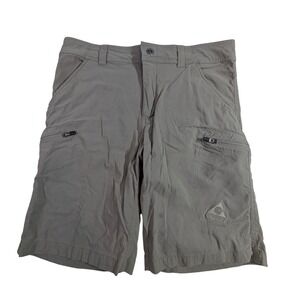 GERRY Mens Cargo Shorts Size‎ 32 Khaki Outdoor Hiking Utility Pockets READ